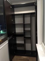 Мебель для балкона на заказ ЛДСП венге Мебель для балкона на заказ ЛДСП венге