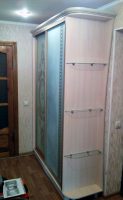 шкаф-купе на заказ пескоструй карниз МДФ