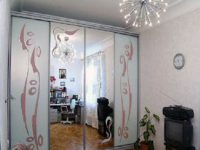 шкаф-купе на заказ зеркало пескоструй ЛДСП