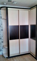 угловой шкаф-купе на заказ наборные двери