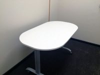 овальный складной стол, мебель для библиотеки на заказ ЛДСП ГОСТ